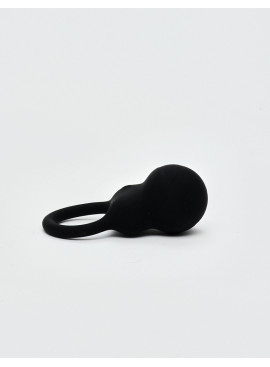 Kettlebell Black Silicone Cock Ring by CalExotics