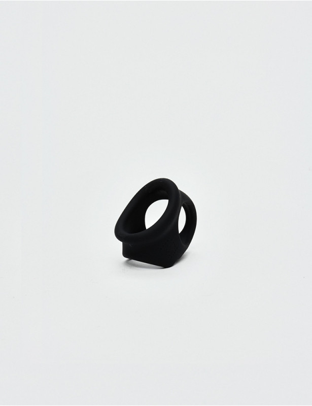 Black Silicone Chute Cock Ring from Sport Fucker Black Silicone Chute Cock Ring from Sport Fucker