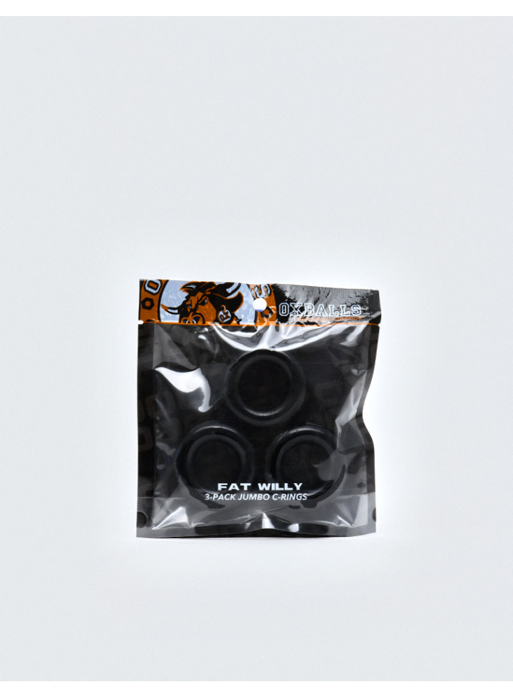 Fat Willy 3 pack Jumbo C-rings by Oxballs packaging