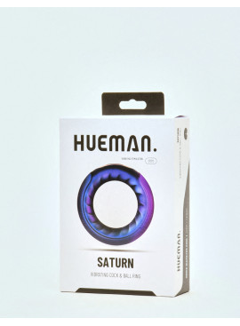 Saturn Vibrating Cock & Ball Ring by Hueman packaging