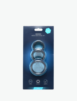 Set of 3 Silicone Cock Rings Boners packaging