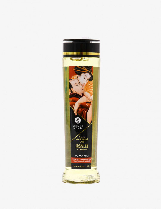 Massage Oil - Sparkling Strawberry Wine 240ml - SHUNGA