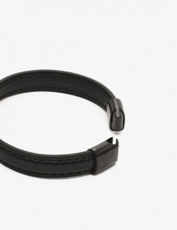 Cock Ring Bracelet All Black - 665 Leather