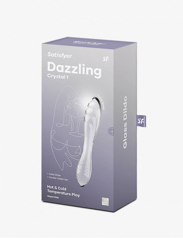 Satisfyer Glass Dildo Dazzling Crystal 1