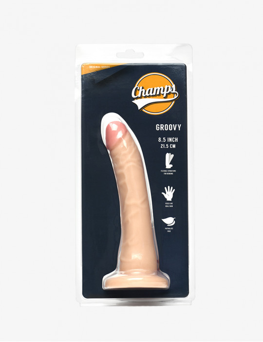 Realistic Dildo Groovy - Champs - 21.5cm