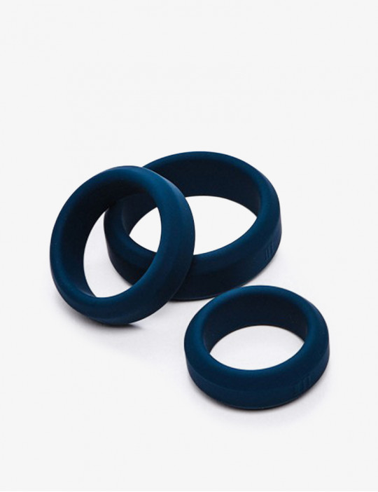 Cock Rings - Set of 3 - Silicone - Boners