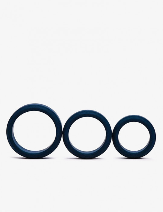 Cock Rings - Set of 3 - Silicone - Boners
