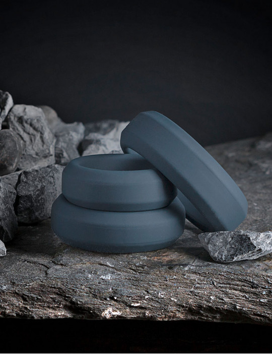Cock Rings - Set of 3 - Silicone - Boners