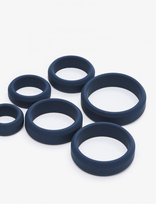 Cock Rings - Set of 6 - Silicone - Boners
