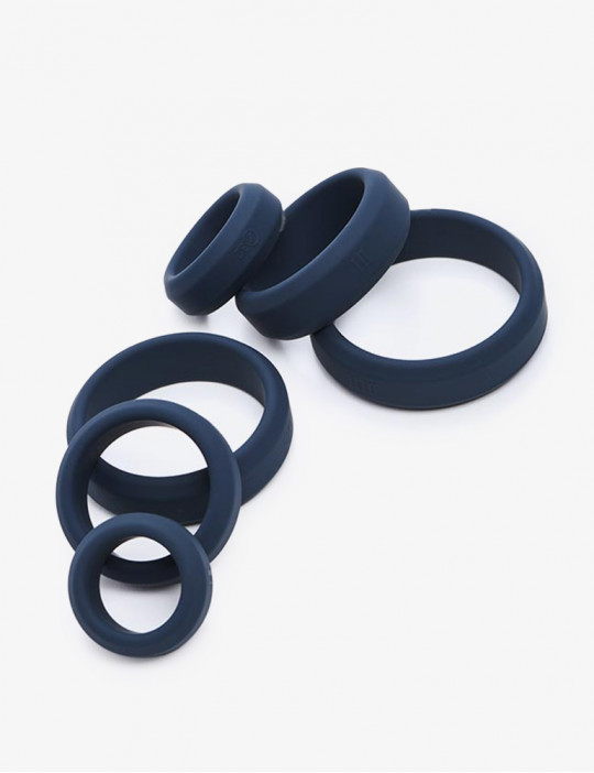Cock Rings - Set of 6 - Silicone - Boners